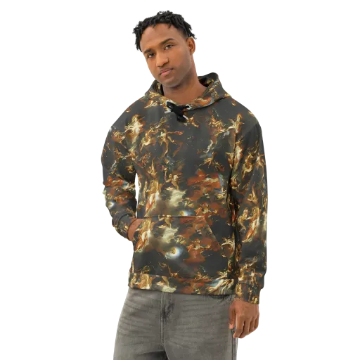 Van Dyck Vortex on a Cotton Hoodie