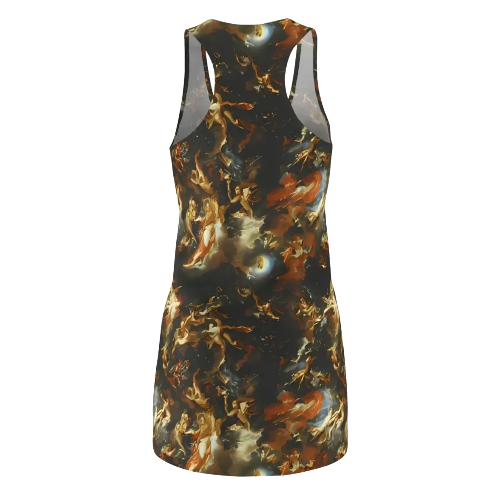 Van Dyck Vortex on Racerback Dress — Back