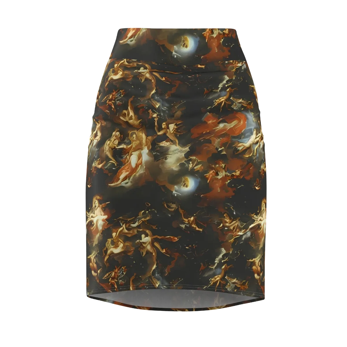 Van Dyck Vortex on Pencil Skirt — Front