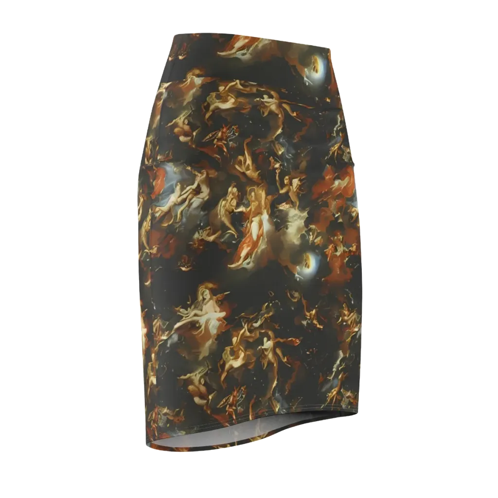 Van Dyck Vortex on Pencil Skirt — Front Side
