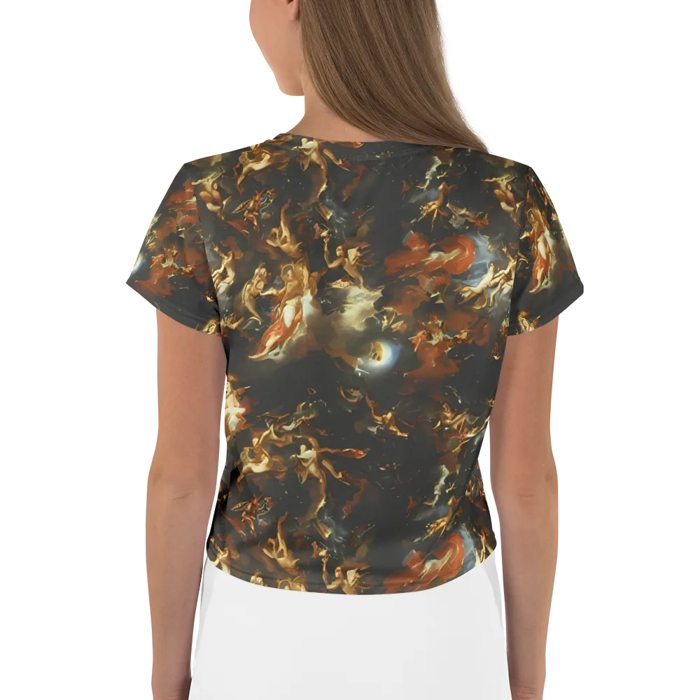 Van Dyck Vortex on Crop Tee — Back