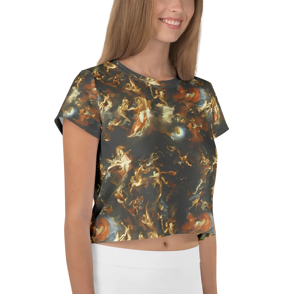 Van Dyck Vortex on Crop Tee — Right