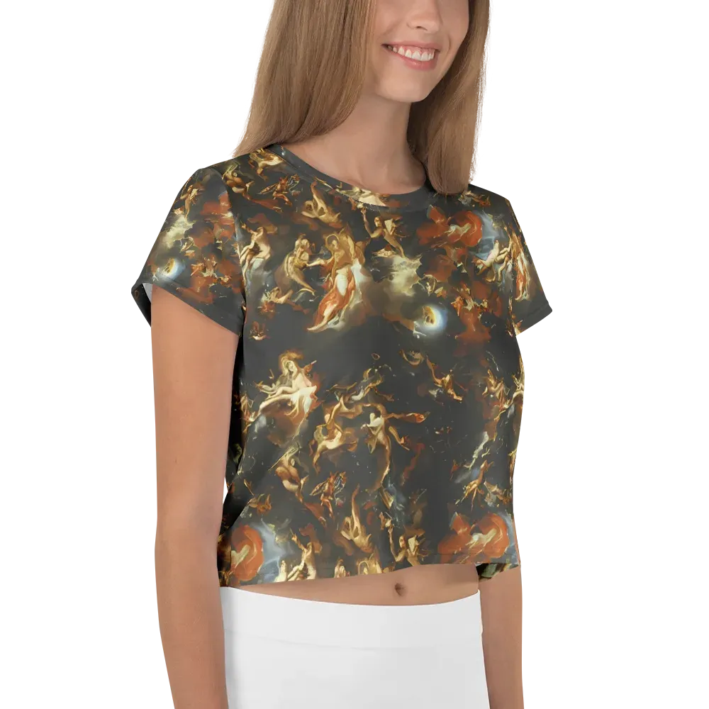 Van Dyck Vortex on Crop Tee — Right