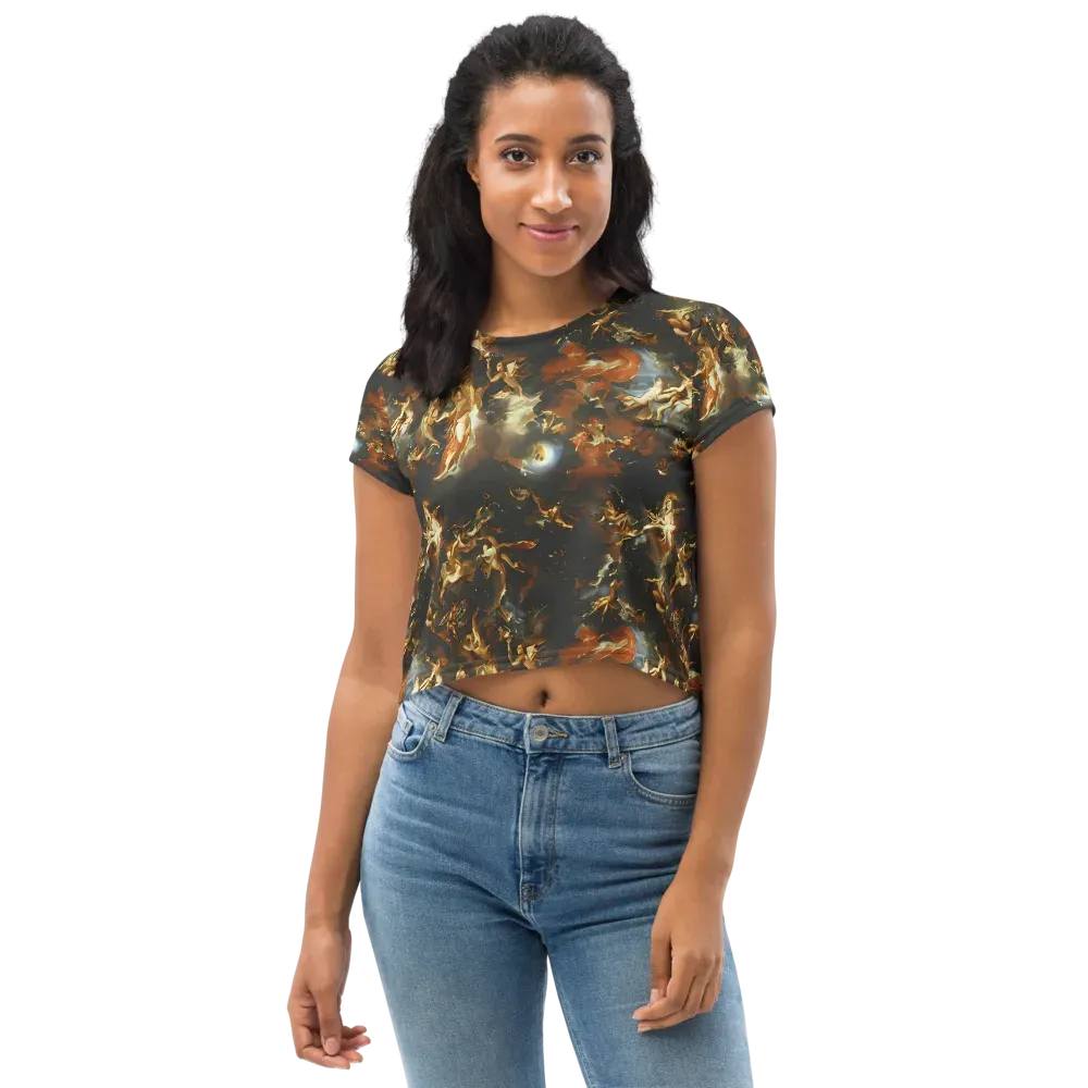 Van Dyck Vortex on Crop Tee — Front