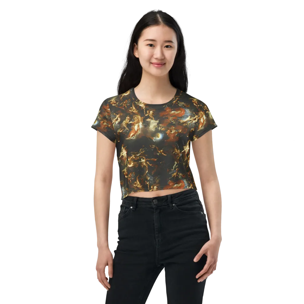 Van Dyck Vortex on Crop Tee — Front