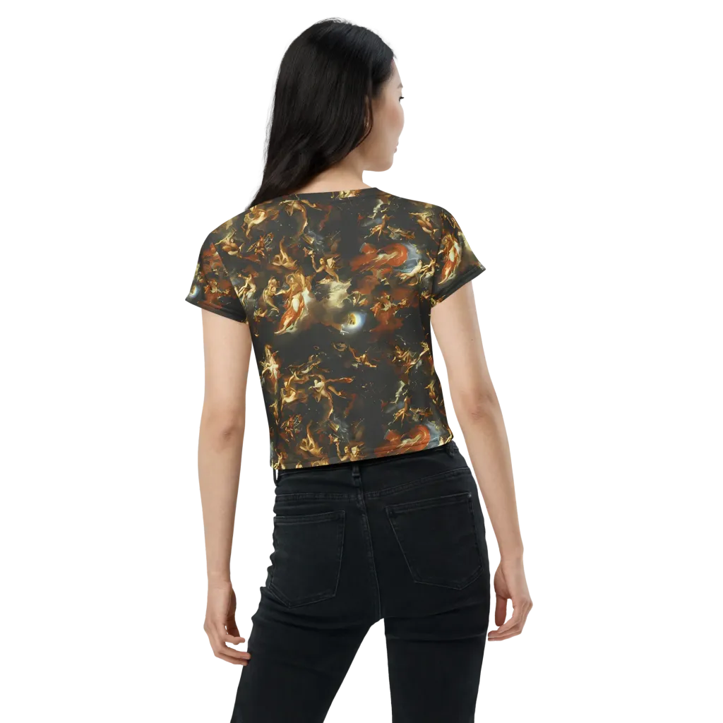 Van Dyck Vortex on Crop Tee — Back