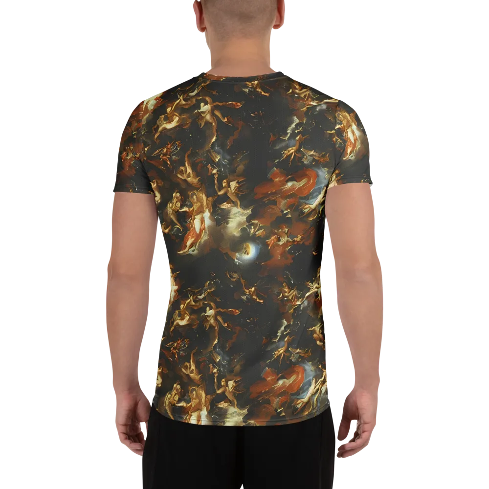 Van Dyck Vortex on Men's Athletic T-Shirt — Back