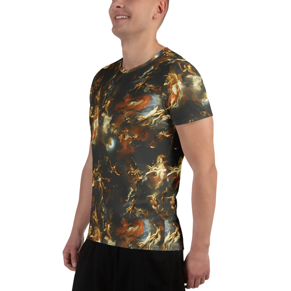 Van Dyck Vortex on Men's Athletic T-Shirt — Left