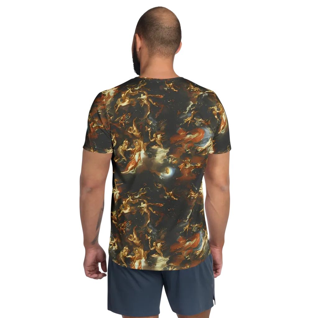 Van Dyck Vortex on Men's Athletic T-Shirt — Back