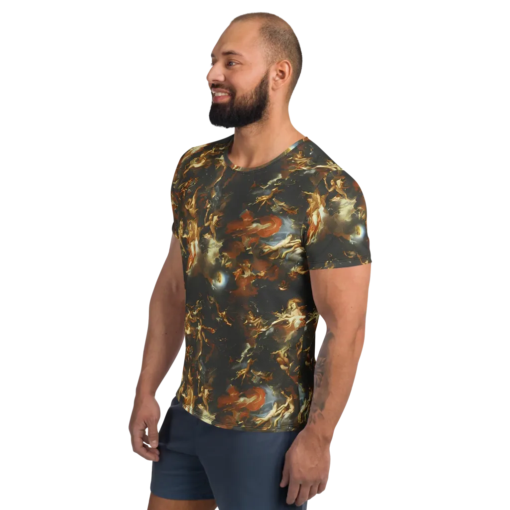 Van Dyck Vortex on Men's Athletic T-Shirt — Left