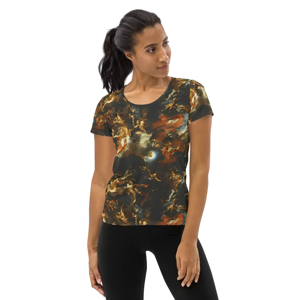 Van Dyck Vortex on Women's Athletic T-Shirt — Front