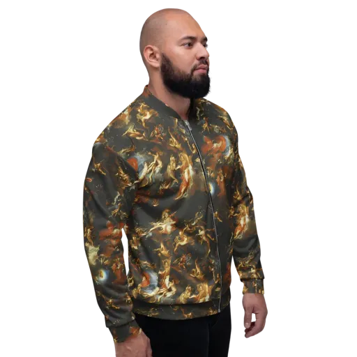Van Dyck Vortex on a Bomber Jacket