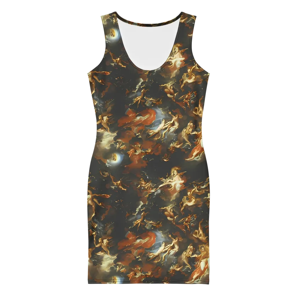 Van Dyck Vortex on Bodycon Dress — Front