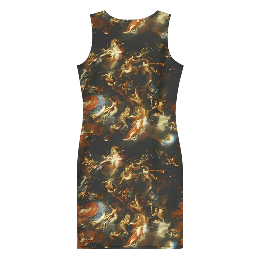 Van Dyck Vortex on Bodycon Dress — Back