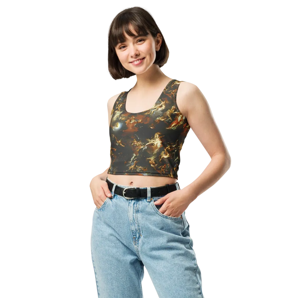 Van Dyck Vortex on Crop Top — Front