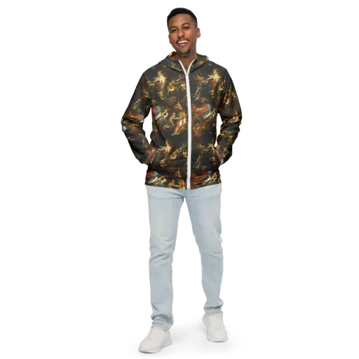 Van Dyck Vortex on a Men's Windbreaker