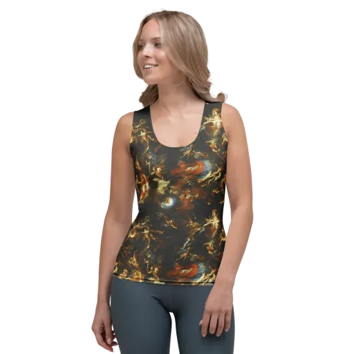 Van Dyck Vortex on a Women's Tank Top