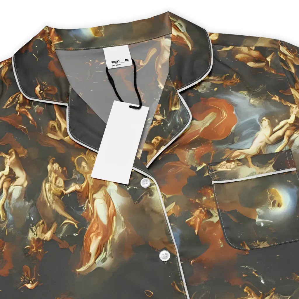 Van Dyck Vortex on Women's Short Sleeve Pajama Top — Product details