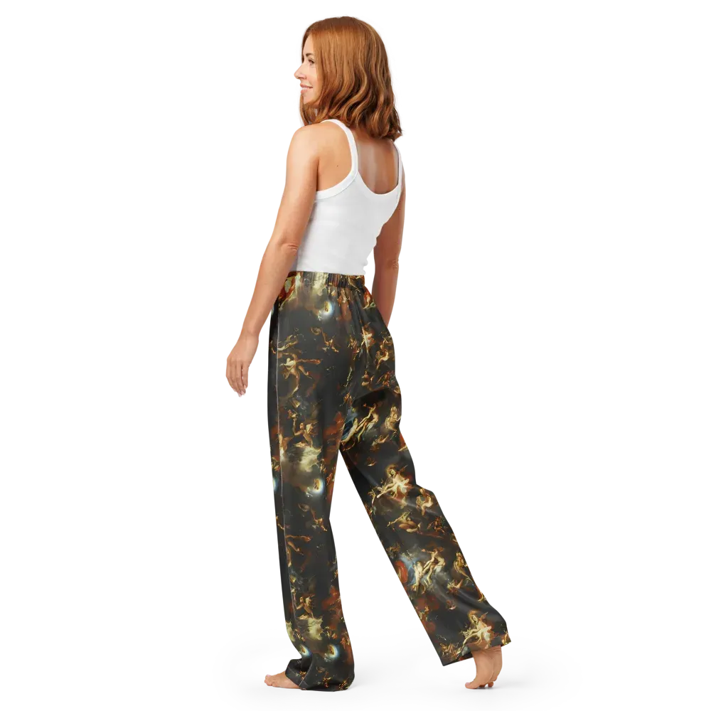 Van Dyck Vortex on Women's Pajama Pants — Back