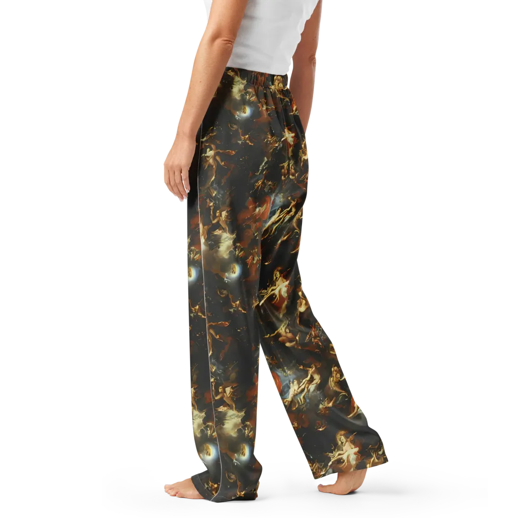 Van Dyck Vortex on Women's Pajama Pants — Left