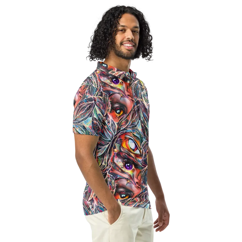 Sandra Chevrier on Men's Slim Fit Polo Shirt — Right Front