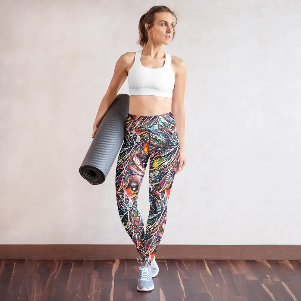 Sandra Chevrier on Yoga Leggings — Front
