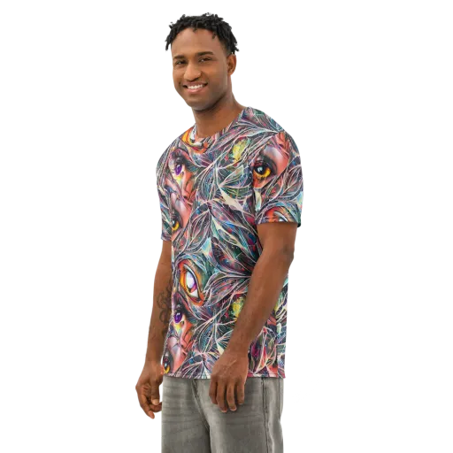 Sandra Chevrier on a Men's Cotton Crew Neck T-Shirt