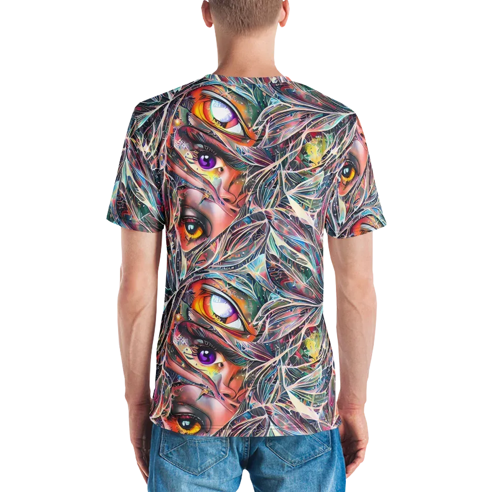 Sandra Chevrier on Men's Crew Neck T-Shirt — Back