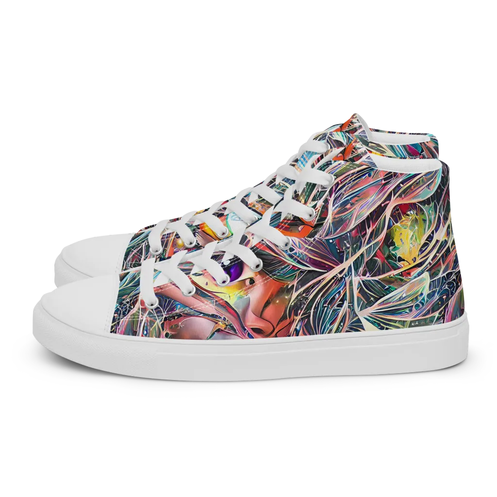 Sandra Chevrier on Women's High Top Canvas Shoes — Left