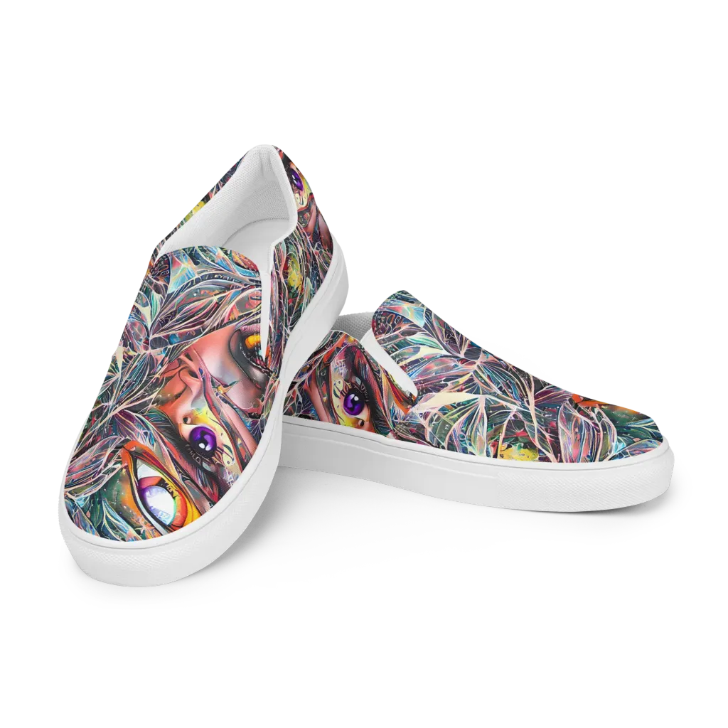 Sandra Chevrier on Men's Slip-On Canvas Shoes — Left Front