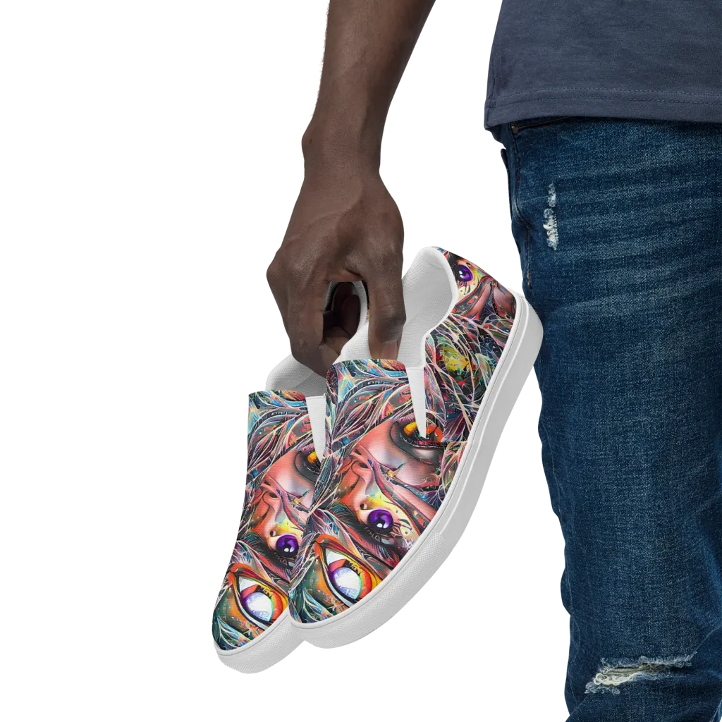Sandra Chevrier on Men's Slip-On Canvas Shoes — Left Front