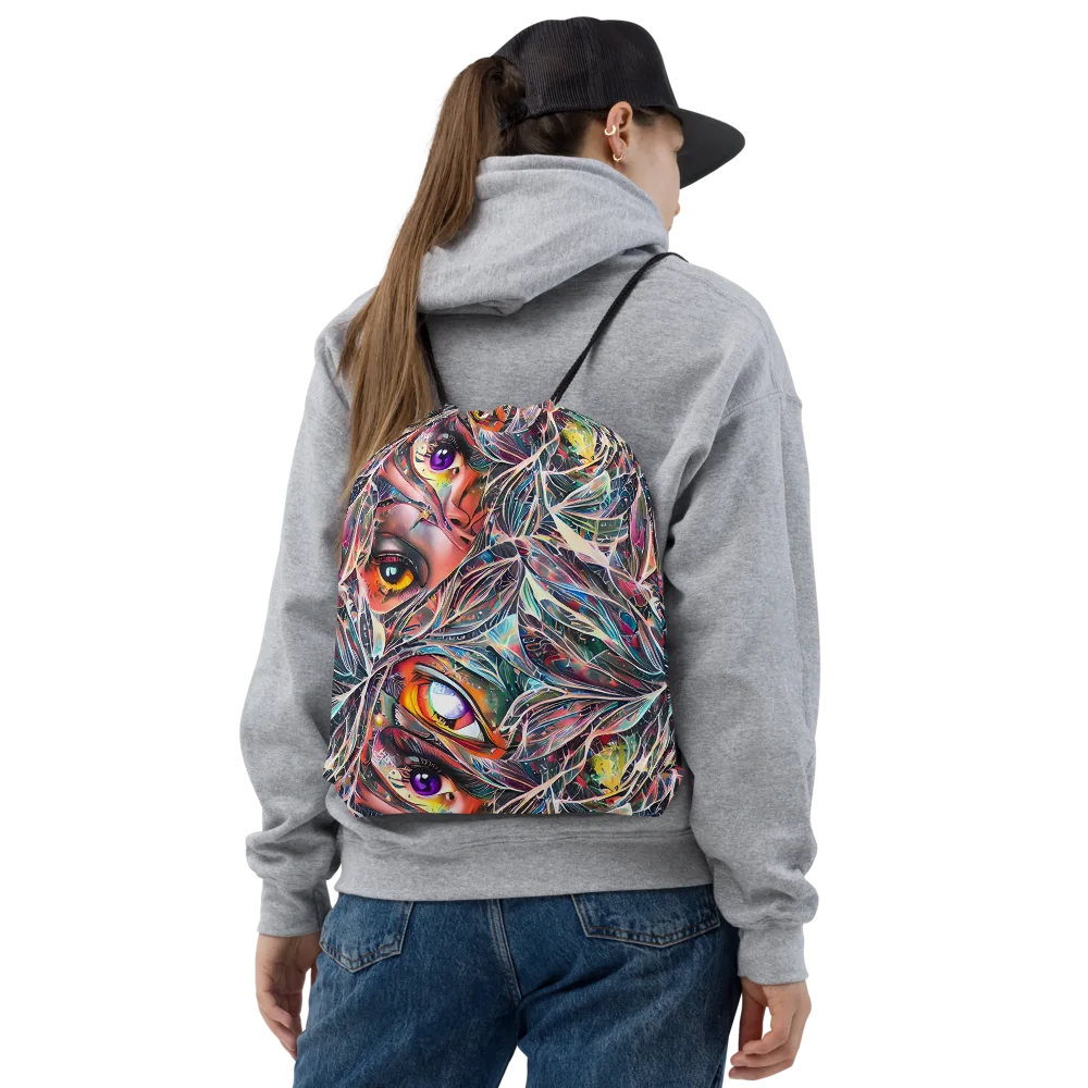 Sandra Chevrier on Drawstring Bag — Front