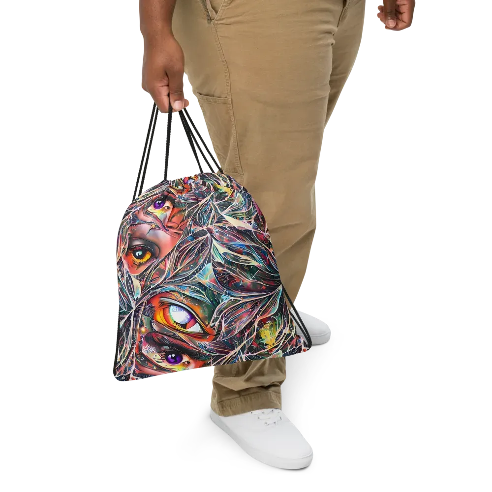 Sandra Chevrier on Drawstring Bag — Front