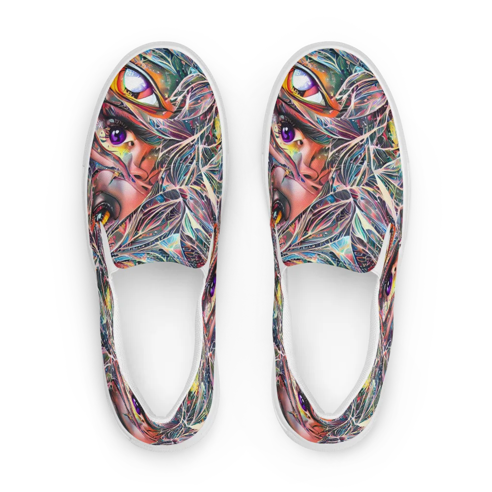 Sandra Chevrier on Women's Slip-On Canvas Shoes — Front