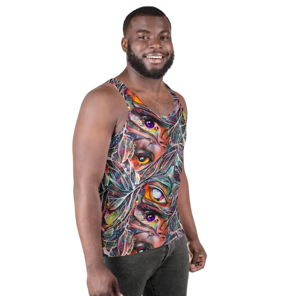 Sandra Chevrier on Men's Tank Top — Right Front