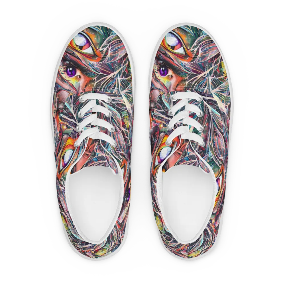 Sandra Chevrier on Men's Lace-Up Canvas Shoes — Front