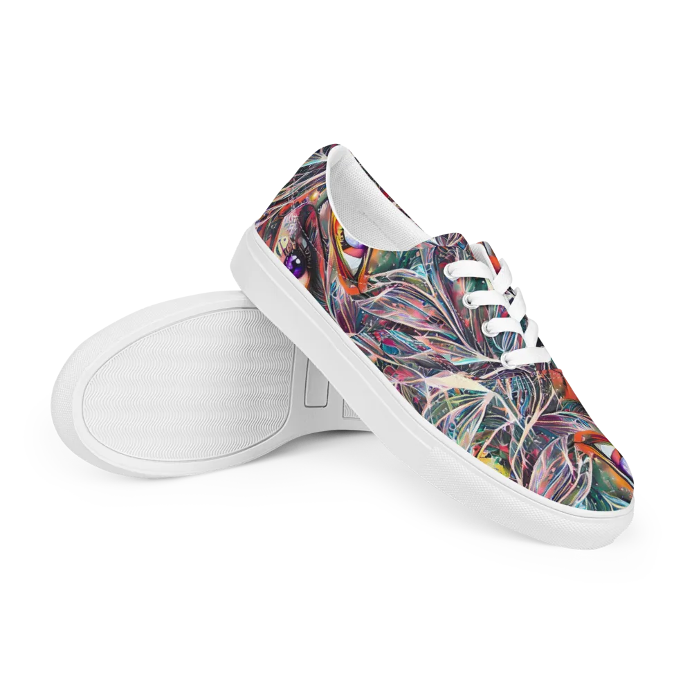 Sandra Chevrier on Men's Lace-Up Canvas Shoes — Right Front