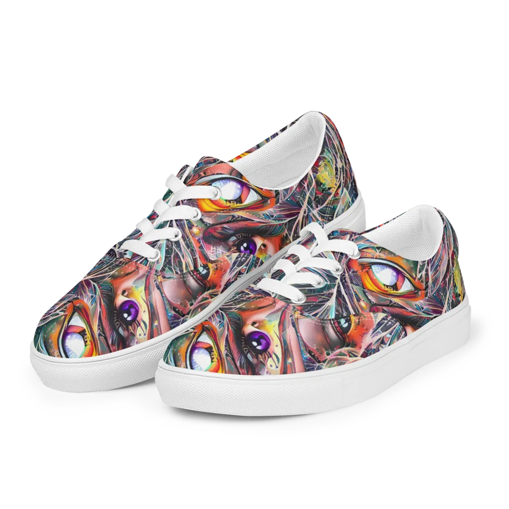 Sandra Chevrier on Men's Lace-Up Canvas Shoes — Left Front