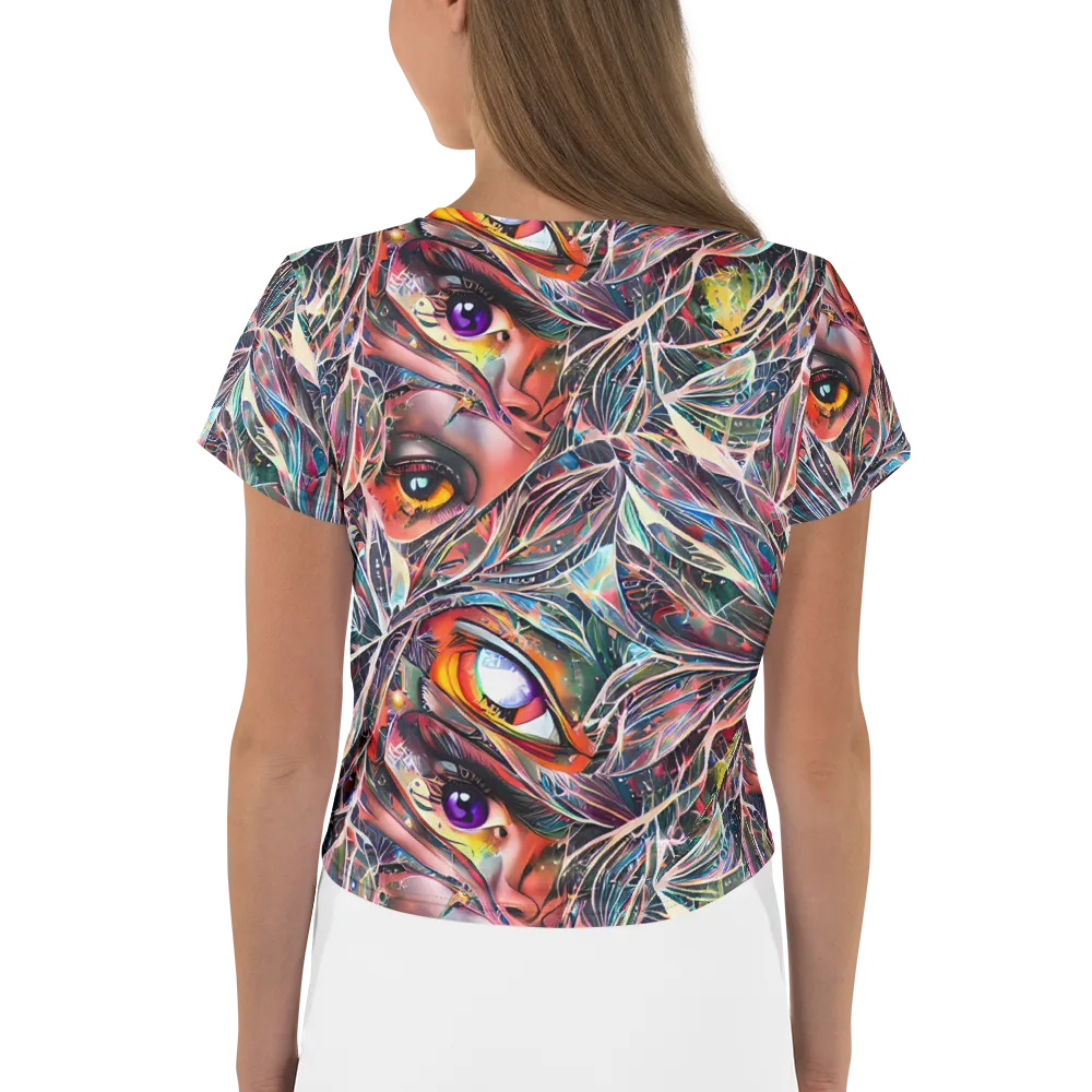 Sandra Chevrier on Crop Tee — Back