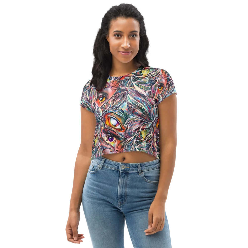 Sandra Chevrier on Crop Tee — Front
