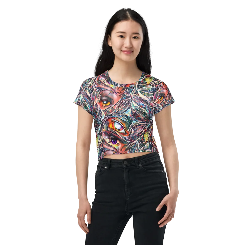 Sandra Chevrier on Crop Tee — Front