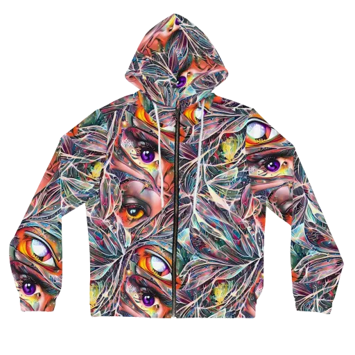 Sandra Chevrier on a Women's Full-Zip Hoodie