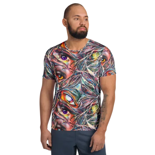 Sandra Chevrier on a Men's Athletic T-Shirt