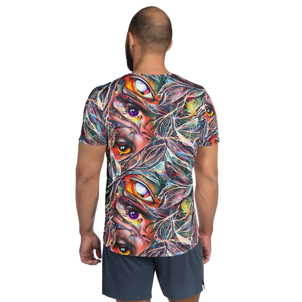 Sandra Chevrier on Men's Athletic T-Shirt — Back