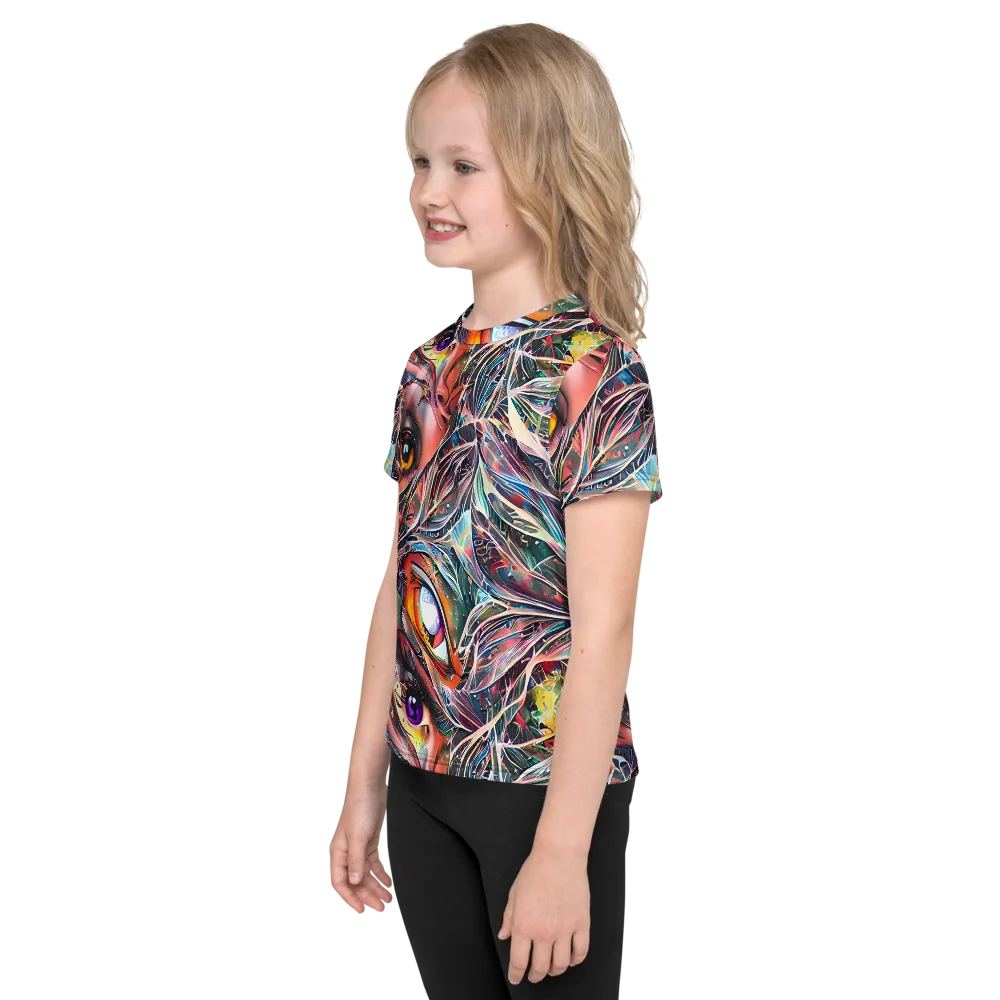 Sandra Chevrier on Kids Crew Neck T-Shirt — Left