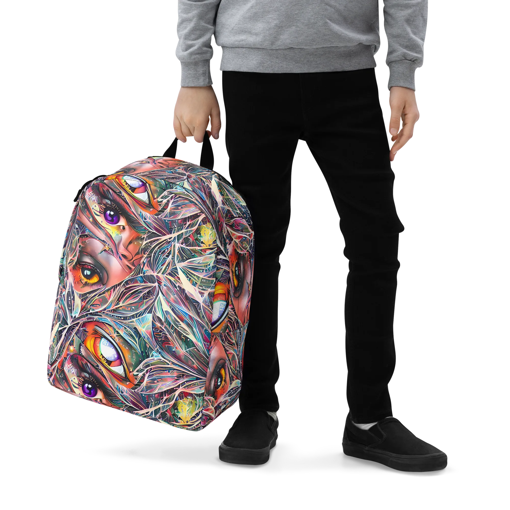 Sandra Chevrier on Minimalist Backpack — Zoomed-in