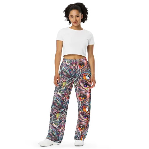 Sandra Chevrier on a Wide-Leg Pants