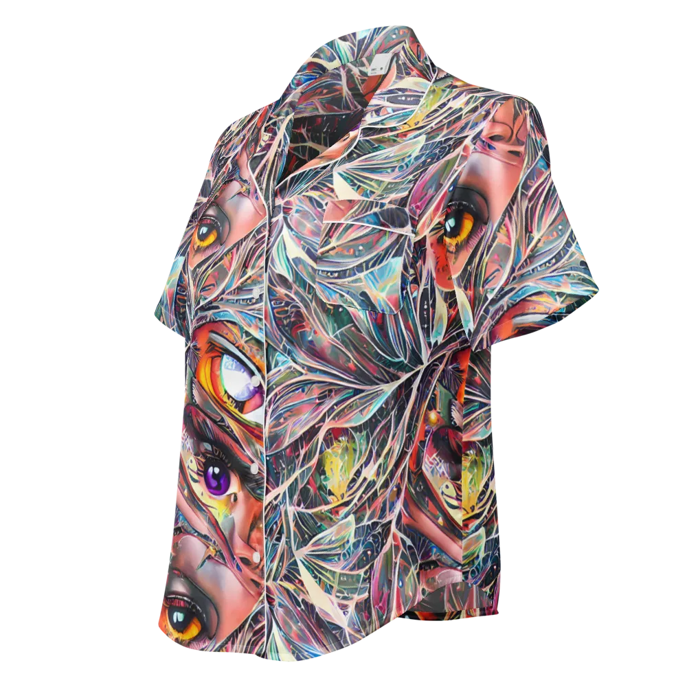 Sandra Chevrier on Women's Short Sleeve Pajama Top — Left Front