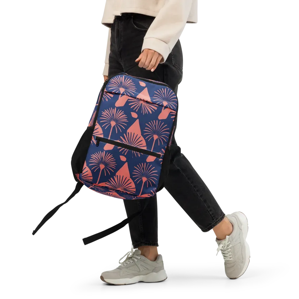 Salmon Starburst on Utility Backpack — Front
