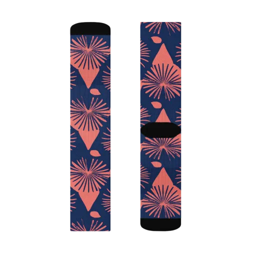 Salmon Starburst on a Socks